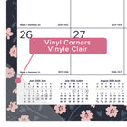 Blueline 18 Months Monthly Academic Desk Pad - July 2026 to December 2027 - 22" L x 17" W - Blossom Design - Bilingual-Perforated, top-bound tear-off sheets