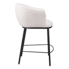 Zuo Essen Counter Stool - Ivory-3 year limited warranty