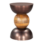 Zuo Tripoli Side Table - Bronze-3 year limited warranty