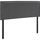 Modway Camille Upholstered Fabric Full Headboard - Grey-Fine Polyester Upholstery