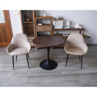 Brassex Oban Visiting Chair - Set of 2 - Vintage Beige-Contemporary styling