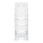 Literature Rack - Desk - 4 tier - Clear (77701)-Made with durable, clear plastic
