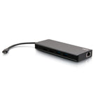 C2G - Station d’accueil USB-C 9-en-1 à double écran avec alimentation de 60 W - Noir-Prend en charge des résolutions HDMI uniques jusqu’à 4K (3840 x 2160) à 30 Hz pour la visualisation de contenu haute définition