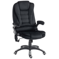 Vinsetto High Back Massage Executive Office Chair with 6-Point Vibration - Black-6 vibration massage points to relax your body