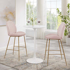 Modway Lippa 28" Round Wood Bar Table - White-Chip-Resistant Metal Pedestal Base