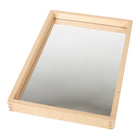 TickiT - Petit plateau miroir en bois-Réfléchir Sur Le Temps De Jeu - Ce plateau miroir de 14,2 po x 9,4 po est parfait pour le jeu sensoriel. Les enfants adoreront voir leurs propres visages, nuages, plantes et objets manipulables se refléter sur eux !