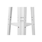 Kiera Grace – Étagère en coin Providence Bailey, blanc, 5 tablettes, fini mat-Prêt à accrocher: avec le matériel de montage sécurisé inclus, cette étagère flottante peut être assemblée facilement. Les composants vous aideront à avoir votre étagère en un rien de temps