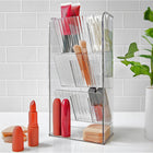 Azar Three Tier Tilt Organizer - 9.87" x 4.75" x 3.12" - Clear-4