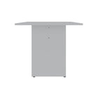 Manhattan Comfort - Table à manger moderne Nomad 172,5 cm - Blanc-Table de salle à manger de style rustique avec détails en grain de bois et base en H