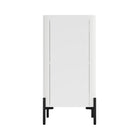 Manhattan Comfort Abbey Modern Accent Cabinet and Bookcase - White - Set of 2-Home Assembly Required. All Hardware Included