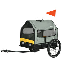 Aosom - Remorque de vélo 3 en 1 pour chien, transporteur pour animaux, lit pour animaux avec attelage pour petits chiens-Le design 3-en-1 peut être utilisé comme maison pour animaux, remorque et remorque de transport 