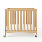 Foundations Travel Sleeper Compact Folding Crib w/ Oversized Casters - 40" x 26" x 34"-1 Year Limited Manufacturer Warranty