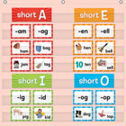 Teacher Created Resources 7 Pocket Chart - 28" x 28" - Blush-Perfect for any size sentence strips, flash cards, and more!