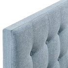 Modway Emily Fabric Upholstered Queen Size Headboard - Sky Blue-7