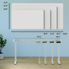 ShoppingAll - Cadre de bureau debout électrique à double moteur, réglable en hauteur - Blanc-Assemblage requis