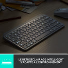Logitech - MX Keys Mini Minimaliste Clavier Sans Fil Illuminé - USB-C - Rose-Nécessite la technologie Bluetooth Low Energy, Windows 10, 11 ou versions ultérieures, macOS 10.15 ou versions ultérieures, Linux, Chrome OS, iOS 13.4 ou versions ultérieures, iPadOS 14 ou version ultérieure, AndroidTM 5.0 ou version ultérieure