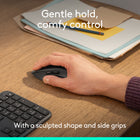 Logitech Signature Comfort M840 L Wireless Mouse - Black-Make it yours: Customizable buttons via Logi Options+ adapt to your tasks and help you do more, in the app you can boost productivity across apps, adjust DPI levels and personalize your workflow