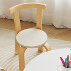 Qaba Kids Table & Chair Set, Wooden Toddler Table & Chairs Set - Green-Smooth painted surface makes cleaning up spills and doodles incredibly effortless
