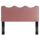 Modway Athena Performance Velvet Full/Queen Headboard - Dusty Rose-Durable Stain-Resistant Fabric