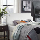 Modway Laura Upholstered Vinyl Full Headboard - White-Silver Accent Copper Buttons