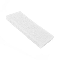 Globe Commercial Light Duty Utility Pad - 4" x 10" - White - 5 Pack-Fits Globe Doodlebug Pad Holder 3600 & Hand Scrubber 3608, sold separetly