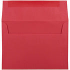 JAM Paper A7 Coloured Invitation Envelopes - 5.25 x 7.25 - Red Recycled - 50 Pack-These envelopes are great for invitations, greeting cards, RSVP's, thank you cards, gifts for birthdays, holidays and more