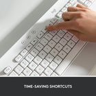 Logitech Signature K650 Comfort Full-Size Wireless Keyboard with Wrist Rest - Off-White-Connect the way you like: Wireless connectivity via BLE (Bluetooth Low Energy) wireless technology or the included Logi Bolt receiver