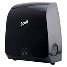 Scott - Distributrice automatique d’essuie-mains en rouleau Scott Pro - pour les essuie-mains en rouleau Scott Pro avec mandrin bleu - 12,66 po x 16,44 po x 9,18 po - Noire-Pour essuie-mains en rouleau Scott Pro avec mandrin bleu