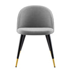 Modway Cordial Dining Chairs - Light Grey - 2 Pack-8