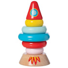 Manhattan Toy - Pile magnétique en bois Stacker Rocket 7 pièces-7 anneaux empilables en bois