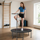 Soozier 39" Mini Exercise Trampoline Indoor Fitness Rebounder - Black-Great for adult use, a great addition to your home gym   