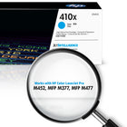 HP 410X (CF411X) Cyan High Yield Original LaserJet Toner Cartridge-Page yield of HP 410X: approx. 5,000 pages cyan