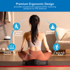 Mount-It Ergo Collection Premium Comfort Seat Cushion-It is ergonomically designed to provide support and comfort while reducing pressure on the coccyx