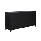 Manhattan Comfort Sheridan 59.05" Mid-Century Modern Sideboard Cabinet - Black-Home Assembly Required. All Hardware Included