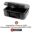 SentrySafe 1200 Small Fire Chest - 0.18 Cu.Ft.-Exterior Measurements: 6.1" H x 14.3" W x 11.2" D (15.5cm H x 36.2cm W x 28.4cm D)