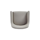 Manhattan Comfort - Lot de 2 fauteuils de salle à manger modernes Serena 23,03 po en similicuir gris clair-24,02 po L x 21 po l x 32,68 po H