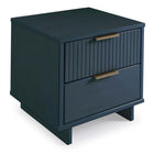 Manhattan Comfort Granville Modern Dresser and Nightstand Set - Midnight Blue-17.72" L x 37.8" W x 31.73" H