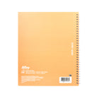 Hilroy Avocado Notebook - 160 pages - 10-1/2" H x 8-5/8" W - Orange-Silver coil