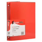 JAM Paper - Classeur en plastique de 0 -75 pouce - rouge - 3 anneaux-Couleur : Rouge | Soyez élégant et organisé avec des classeurs colourés.
