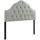 Modway Sovereign Upholstered Fabric Queen Headboard - Grey-Elegant modern headboard