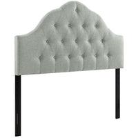Modway Sovereign Upholstered Fabric Queen Headboard - Grey-Elegant modern headboard