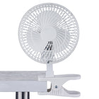 Ecohouzng Adjustable Personal Fan with Flexible Clip – 6"-Easily tilt and swivel the fan head to point the cool breeze in any direction