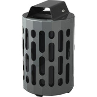 Frost Stingray 42 Gallons Waste Receptacle - Black-Capacity - 42 US gal.