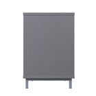 Manhattan Comfort Brighton 60" Modern Fireplace - Black and Grey - Set of 2-16" L x 60" W x 24" H