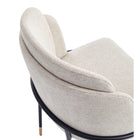 Manhattan Comfort - Lot de 2 chaises de salle à manger modernes Flor 22,83 po en tissu sergé tissé - Blé-22,44 po L x 23 po l x 31,89 po H