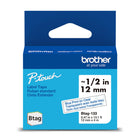 Brother Genuine BTAG133 Label Tape for P-touch Label Makers - Blue on Clear - 12 mm W x 4 m L-Whatever your project, you have our word on it.Trust Brother, Canada’s reliable label maker brand for all your labelling needs.