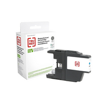 Staples Brother LC75C Remanufactured Ink Cartridge - High Yield - Cyan-Compatible with: Brother MFC-J280W, MFC-J425W, MFC-J430W, MFC-J435W, MFC-J625W, MFC-J825DW, MFC-J835DW, MFC-J5910DW, MFC-J6510DW, MFC-J6710DW, MFC-J6910DW