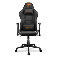 COUGAR - Chaise de jeu inclinable et pivotante Armor Elite - noir-Chaise de jeu avec enveloppe et dossier haut