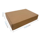 Reliabag - Boîtes d'expédition en papier kraft ondulé auto-adhésives - 15.125" x 11.125" x 3" - Paquet de 40-40 pièces expédiées à plat, économisez de l'espace de stockage