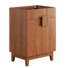 Modway Miles 24" Bathroom Vanity Cabinet - Walnut-Particleboard & Melamine Laminate